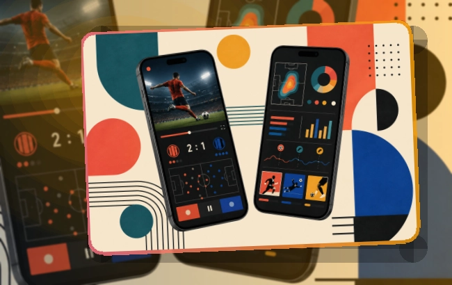 斜切下载区 · 官方赛事App · 常用功能集中打开界面展示